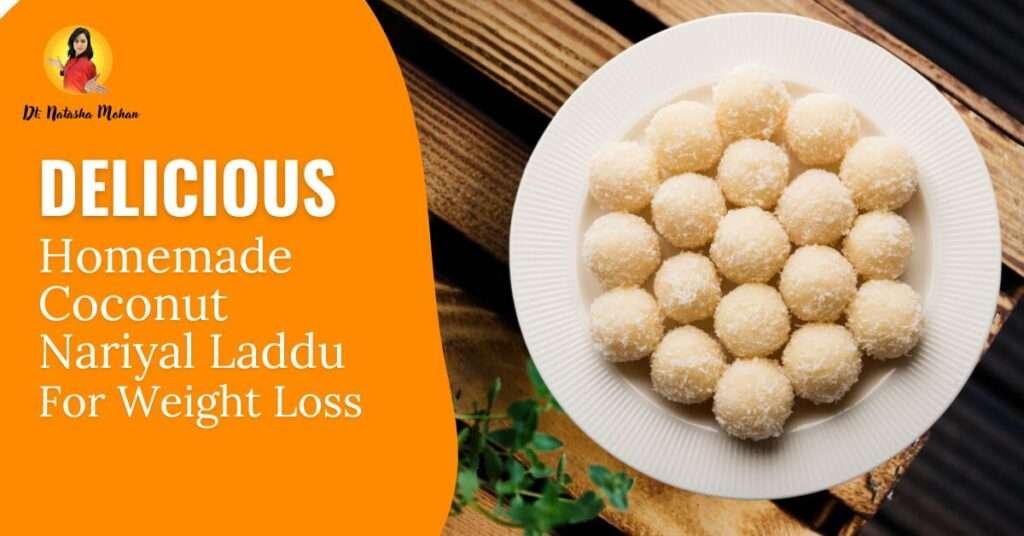 Coconut Nariyal Laddu For Weight Loss | Healthy Coconut Ladoo Recipe 1 coconut ladoo for weight loss