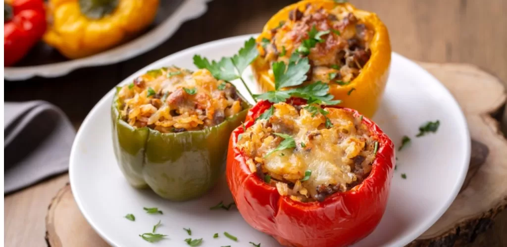 6 Healthy Indian veg dinner recipes for weight loss 6 Stuffed Bell Peppers