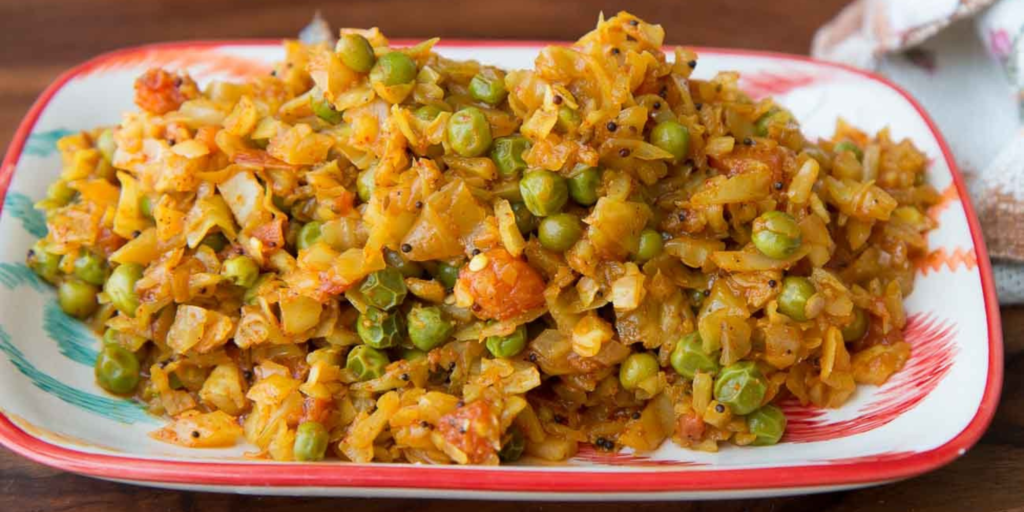 Cabbage Sabzi with Phulka