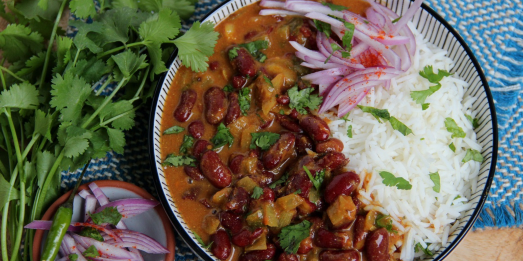 Rajma (Kidney Beans) with brown rice
