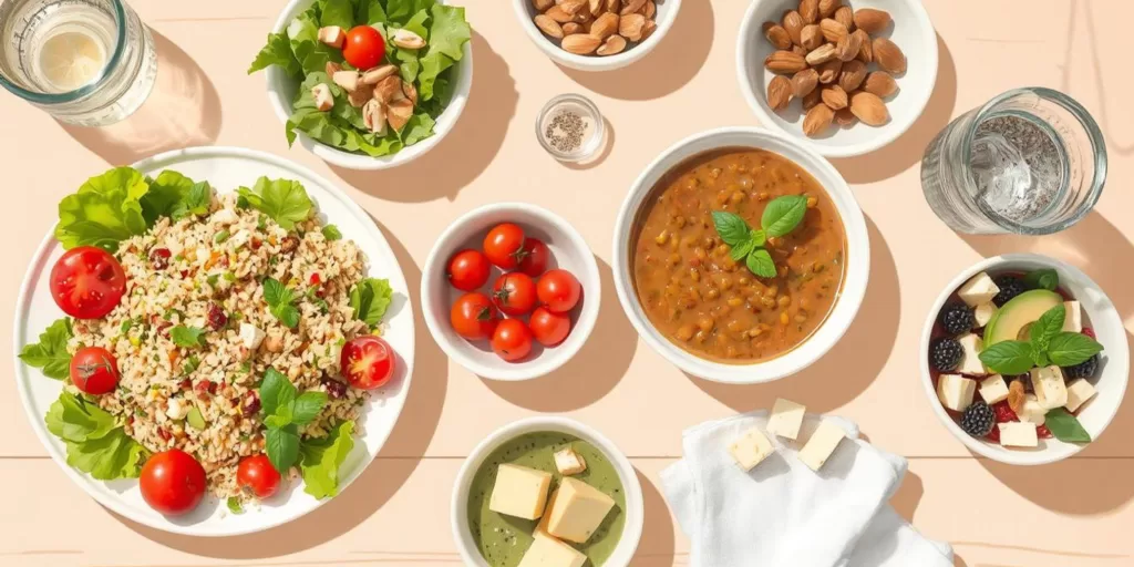 Easy Vegetarian Diet Chart for Weight Loss and Health