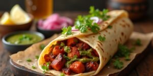Masala Chaap Roll Recipe