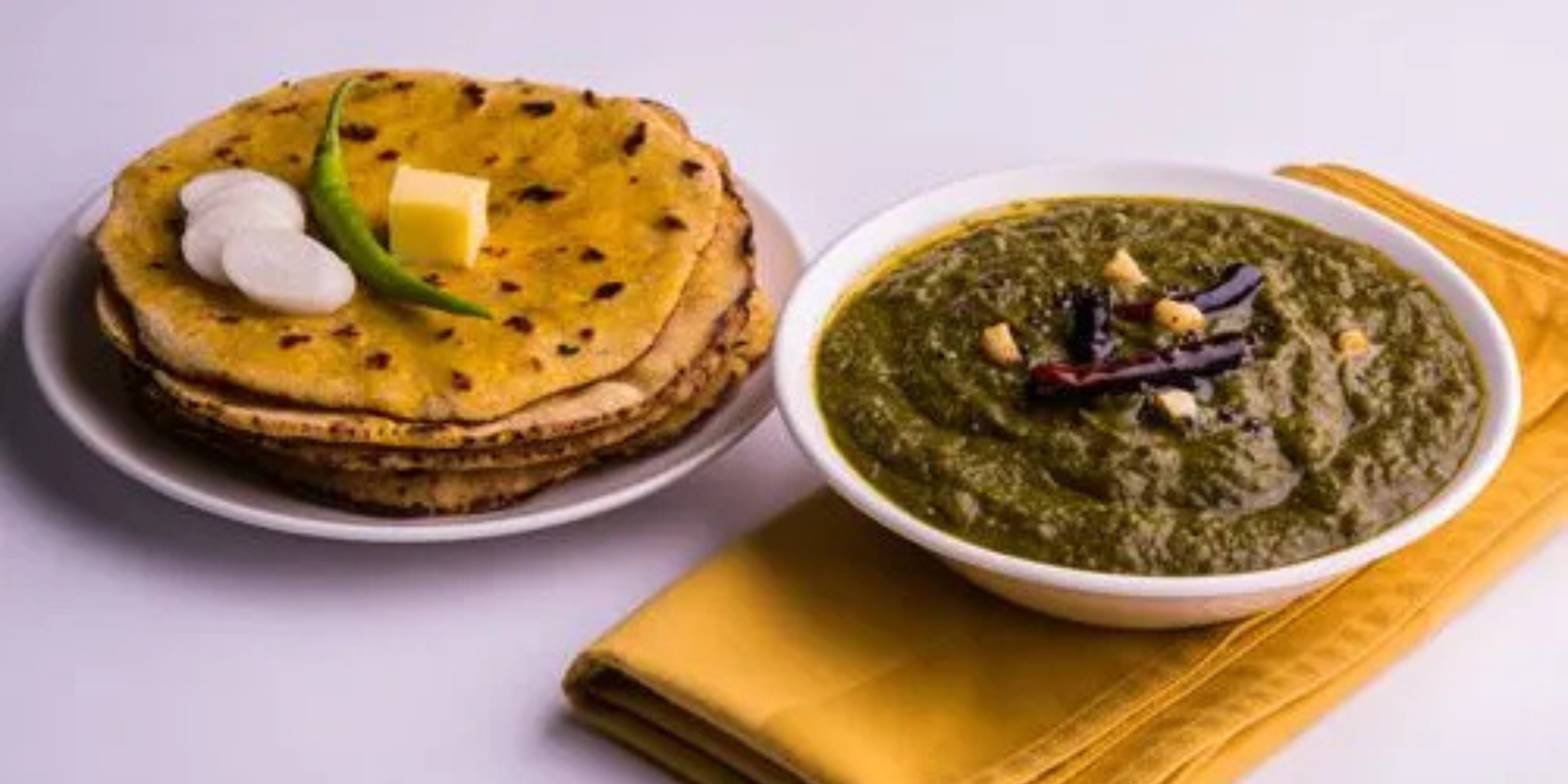 Indian winter Snacks and its health benefits 6 Sarso ka saag with Makki ki roti