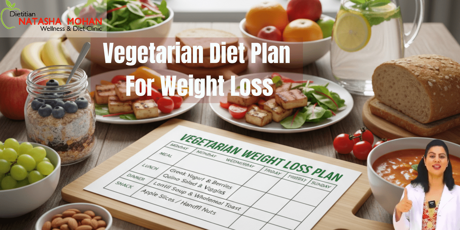 Healthy Vegetarian diet plan for weight loss in 2025 1 Vegetarian diet plan for weight loss
