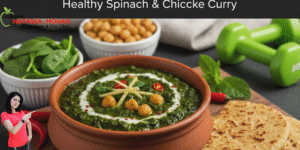 Iron rich palak chana recipe | healthy spinach & chickpea curry