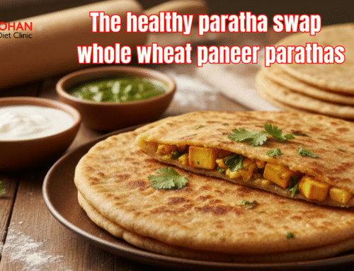 The healthy paratha swap | whole wheat paneer parathas